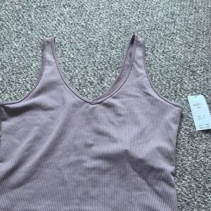 Hollister Lilac Ribbed Tank Top